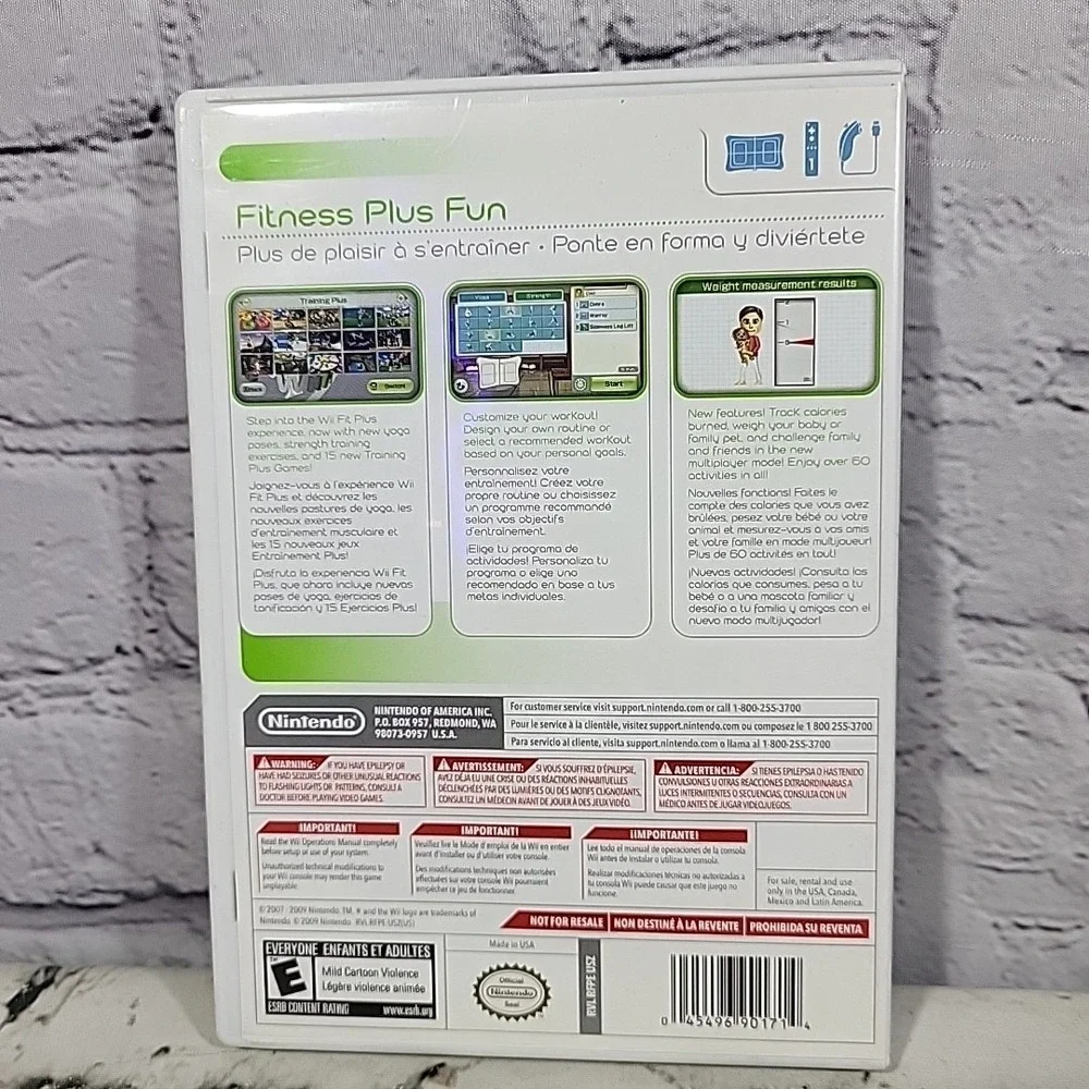 Nintendo Wii Fit Plus Active Personal Trainer Games Lot Of 3